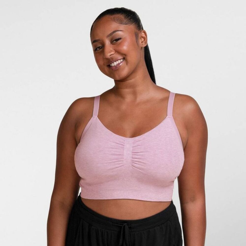 kindred by Women's Hands-Free Pumping Lounge & Sleep Bra - Mauve M